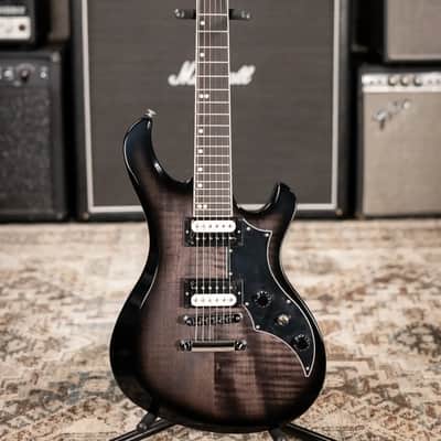 Gibson Victory Figured Top Electric Guitar - Translucent Ebony Burst with Hardshell Case image 3