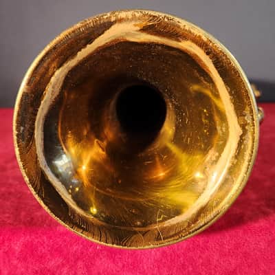 Antique 1930s King American Standard Cornet Brass w/ Carrying Case - RECENTLY SERVICED!! image 11
