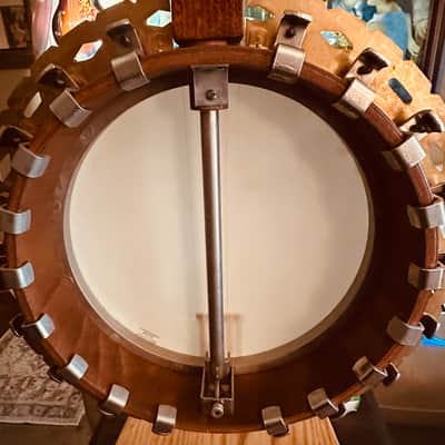 Framus Flagship Gold Resonator Five String Banjo 1974 - Gold And Rosewood image 5