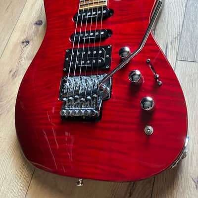 Jackson DK2 FS (Firestorm) Dinky, HSS, Made in Japan, See Through Red image 11
