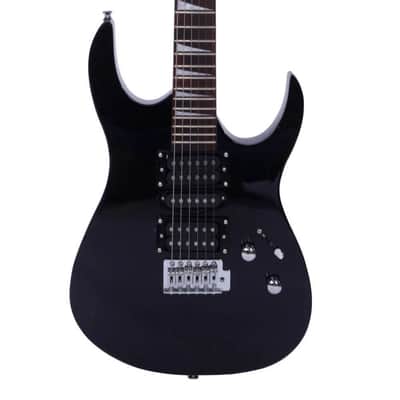 Cxxss Black Flame Type Maple Wood 24 Frets Beginner Electric Guitar Set image 7
