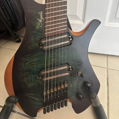 Agile Chiral Parallax 7 String Headless Guitar + Hard Case - Professional Fretwork and Setup Done image 3