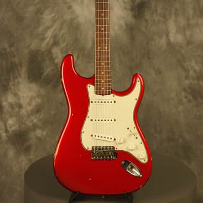 1964 pre-CBS Fender Stratocaster R&R Candy Apple Red '60s nitro factory refinish image 2