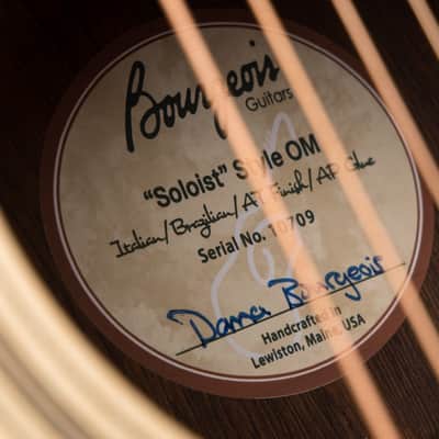 2025 - Bourgeois OM Soloist - Italian Spruce & Brazilian Rosewood image 20