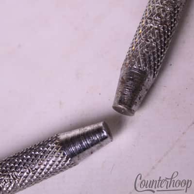Ludwig Gull-Wing Bass Drum Spurs/Legs 3/8" Chrome USA Vintage 60s Cross-Knurling image 2
