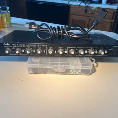 Avlex SPX-3 Stereo Electronic crossover with subwoofer output. Includes IEC power cable & rack mount bolts/washers image 1