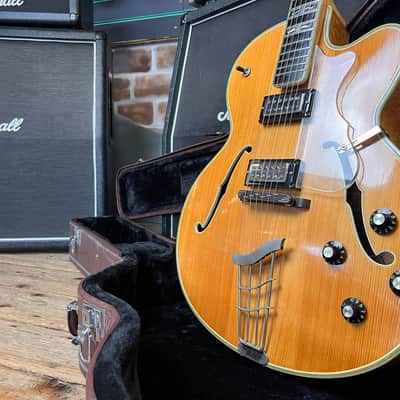 Hofner Committee Gloss Natural 1960 Modified Hollow Body Electric Guitar image 15