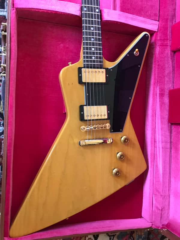 2021 Gibson Custom Shop 1958 Explorer Korina "snake eyes" image 1