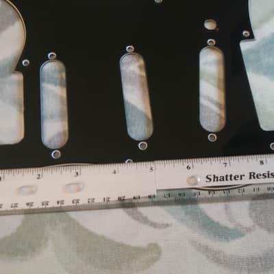 Strat Style Pickguard (Black) (S-S-S) for Electric Guitars image 11