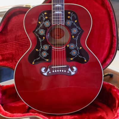 Gibson Custom Shop SJ-200 - Norman's Rare Guitars Exclusive - "Western Stars" Double Pickguard 2024 - Burgundy / Red Gloss image 1