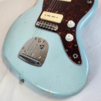 LsL Instruments Placerita, JM Style Offset Ash Body, 5A Maple Neck w/Rosewood FB, Sonic Blue, HSC image 9