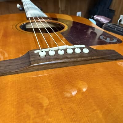 Epiphone FT-79 AN Inspired by Texan Reissue Acoustic Electric Guitar -2009 - Antique Natural w/hard case image 23