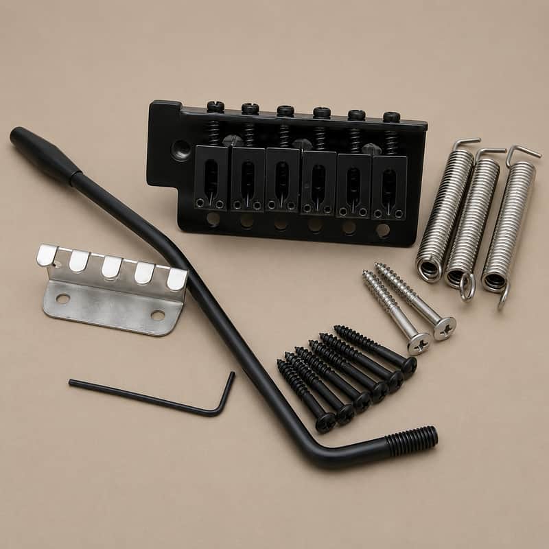 6-String Guitar Tremolo Bridge Saddle Tailpiece for Stratocaster ST SQ Electric Guitar – Replacement Bridge Hardware & Accessories image 1