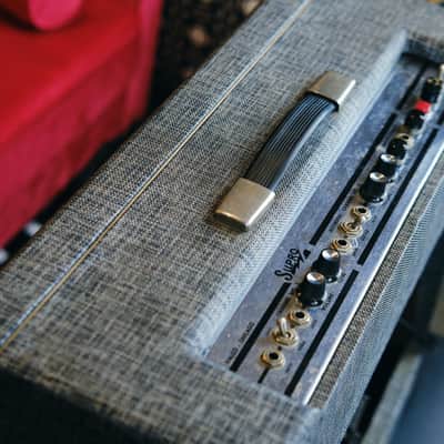 Supro 1965 697T / S6497 Combo Tremolo Valco Thunderbolt 1x15 Combo Guitar amplifier - With Original Jensen Speaker image 12
