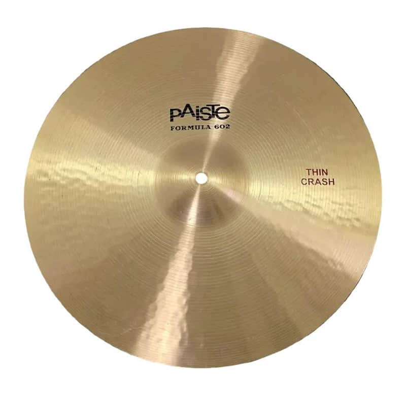 Used Paiste Formula 602 Thin Crash Cymbal 16" - Good image 1