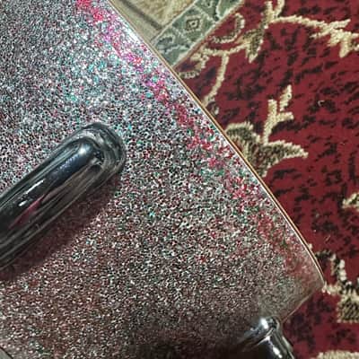 Slingerland 5x14 8 Lug Snare Drum October 1961 - Peacock Sparkle image 3