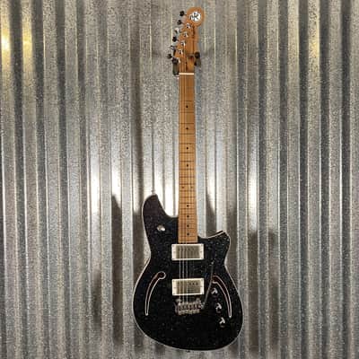 Reverend Kingbolt Air HH Black Sparkle Semi Hollow Guitar #70944 image 2
