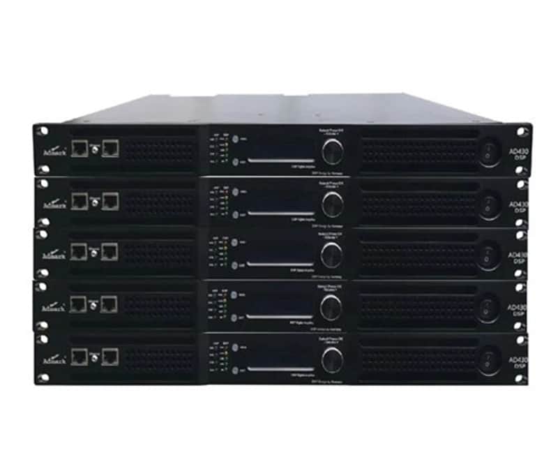 Admark AD430DSP 4-Channel 1 U Rack Mount Class-D Power Amplifier AD-430 DSP image 1