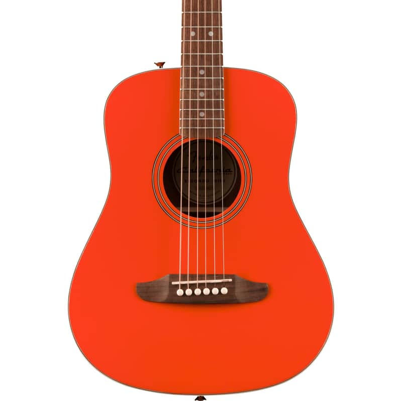 Fender California Standard Redondo Mini Acoustic Guitar - Spruce Top, Fiesta Red image 1
