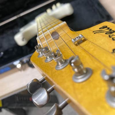 Left Handed Lefty Stratocaster Buzzcaster StratBuzz 2024 - Aged Cream Musikraft MJT image 17