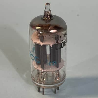 Vintage Philips ECG 12AU7A ECC82 Long Plate Halo Getter Tube! T162 image 2