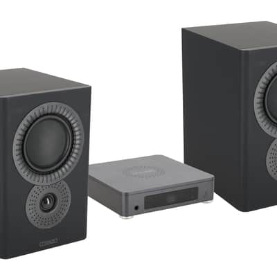 Mission LX CONNECTBK 120w True Wireless Bookshelf Speaker System w/Hub in Black image 1