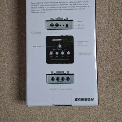 Samson QH4 4-Channel Headphone Amplifier 2016 - Silver/Black image 6
