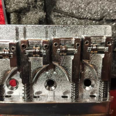 Schaller 467 3D Bass Bridge (Chrome) – NOS – Early 90s – Original Box & Accessories image 4