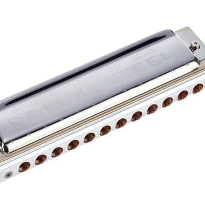 Seydel DELUXE STEEL Chromatic Harmonica,  Key of G. New with Full Warranty! image 6