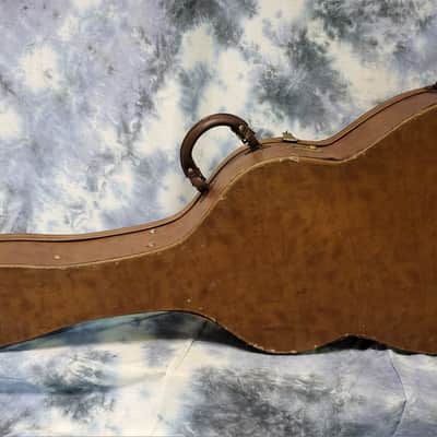 Vintage 1972 Gibson J45 J50 16 inch Brown Red Interior Hard Shell Guitar Case image 2