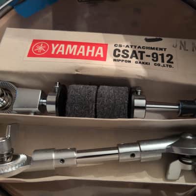 Yamaha Purple Label Cymbal Attachment for Stack or Hi Hat Set Up like 80s Weckl CSAT-940 Flat Metal Aluminum Look image 2