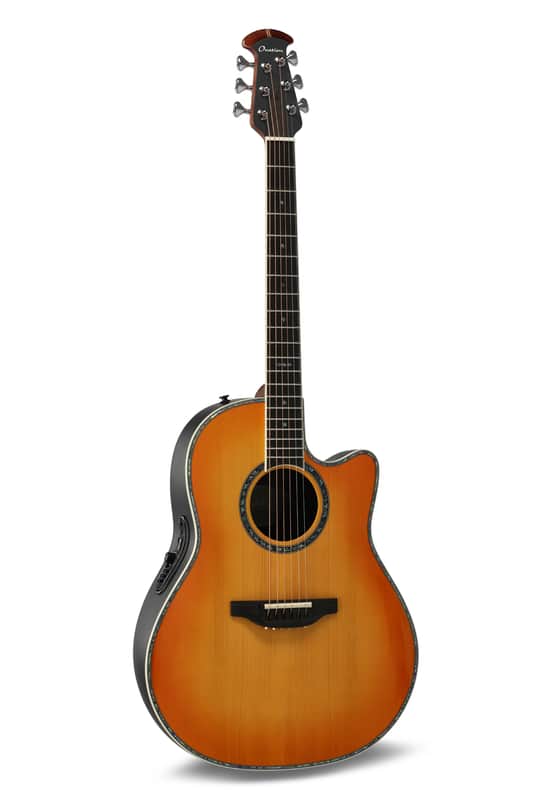 Ovation 2762BL-HB-G Custom Balladeer US-Made Deep Contour Lyrachord® GS Body Maple Neck 6-String Acoustic-Electric Guitar w/Soft Case image 1