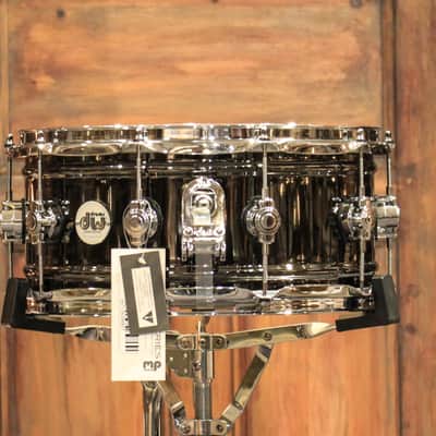 DW Design Black Nickel over Brass 6.5x14 Snare Drum - New! image 2