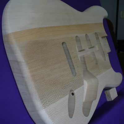 Exotic '62 S-Style Quarter Sawn American Sycamore Guitar Body for Strat® Neck Natural _ Made in USA_ image 10