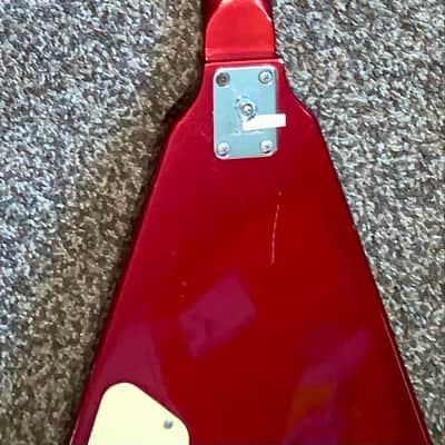 Vintage 1982 Ibanez Rocket Roll II Flying V Fire Red electric guitar made in japan ohsc image 14