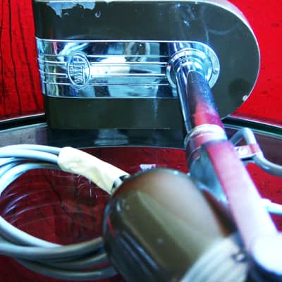 Vintage 1960's Aiwa DM-17 dynamic omni-directional microphone High Z w cable & stand Lafayette Calrad Olson image 14
