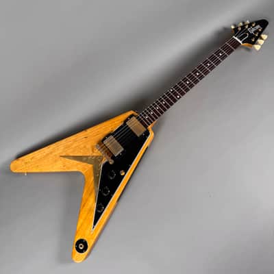 2022 Gibson ‘58 Korina Flying V (Black Pickguard) image 9
