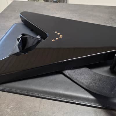 2003 Epiphone Flying V Korina MIK Korean Gibson Logo Ebony Black Guitar image 16