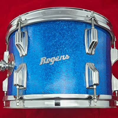 Rogers Holiday 12x8 Rack Tom Late 1960s - Blue Sparkle image 2