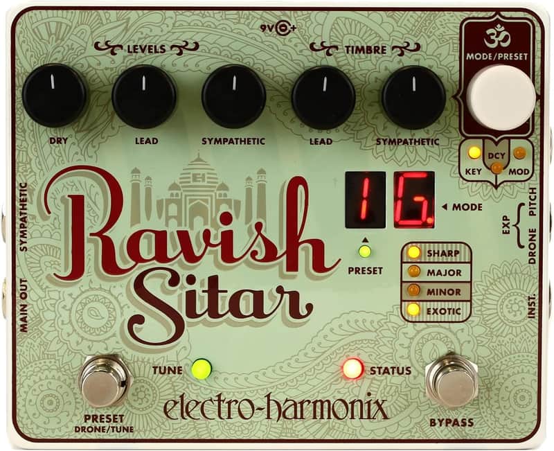 Electro-Harmonix Ravish Sitar Emulator Guitar Pedal image 1