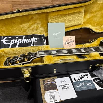 Epiphone "Inspired by Gibson Custom" Les Paul Custom Guitar- Sedona Burst - Flame Top w/Hard Case- New! image 22