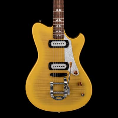 Powers Electric A-Type Select PF42 - Saffron Yellow Metallic Ghost Flame #B303 image 3
