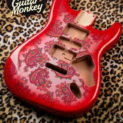 Guitar Monkey Stratocaster 2025 - Black Paisley image 3