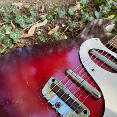 Silvertone Danelectro 1457 1964 Red Burst Made in USA Vintage image 5