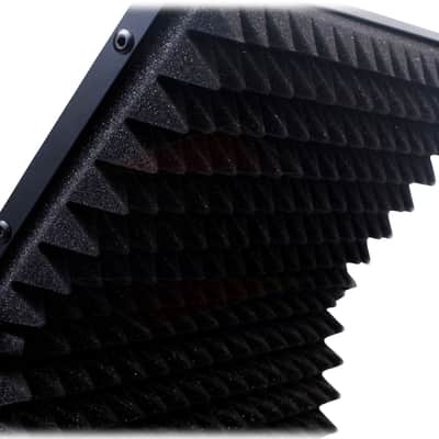 Studio Microphone Diffuser Isolation Sound Absorber Foam Panel Shield Mic Stand Bild 6