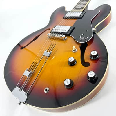 1996 Epiphone Riviera (Peerless Korea) - Vintage Sunburst image 2