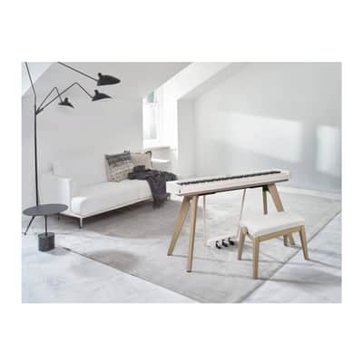 Casio Height-Adjustable Padded Piano Bench for Privia PX-S7000 (White) image 3