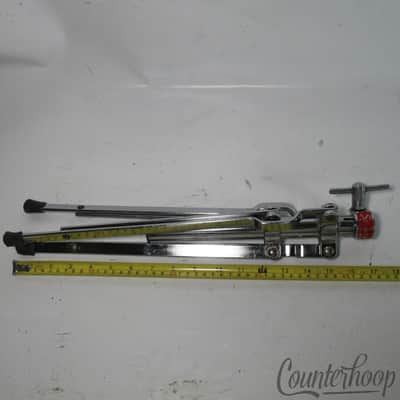 Slingerland Buddy Rich Cymbal Stand Tripod Base Vintage 70s Chrome Black/Gold US image 3