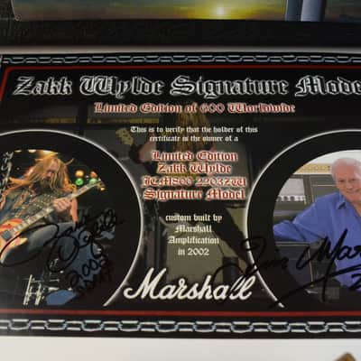 Marshall Zakk Wylde Signature JCM800 2203ZW Head and 4x12 Cabinet image 15