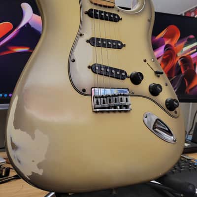 Fender Stratocaster - 1979 - Antigua - Vintage! Rare Hardtail! image 2